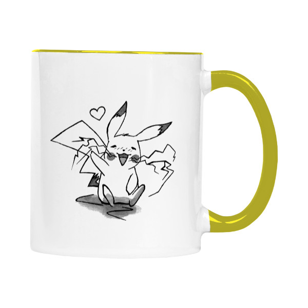 Hrnek malý barevný s potiskem Pika pika